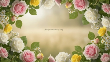 Free Blossom Garden Beautiful Background Template to Edit Online