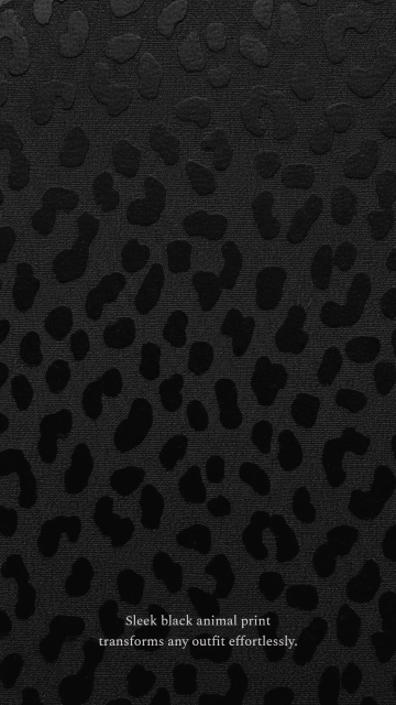 Free Black Animal Print Background Template to Edit Online
