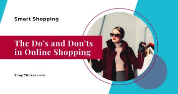 Free Online Shopping Blog Banner Template to Edit Online
