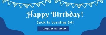 Free Birthday Email Header Template to Edit Online