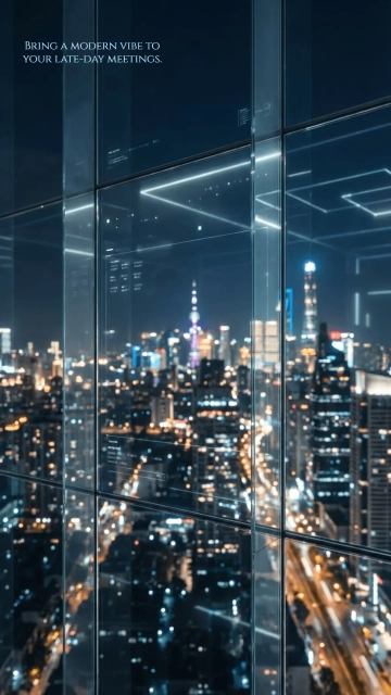 Free City Lights Teams Background Template to Edit Online