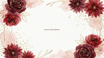 Free Red Flower Background Template to Edit Online