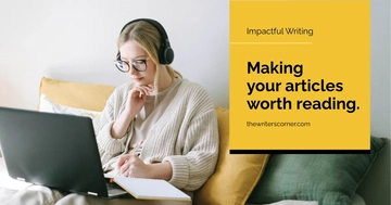 Free Writing Blog Banner Template to Edit Online