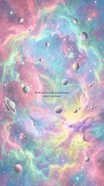 Free Pastel Galaxy Mobile Background Template to Edit Online