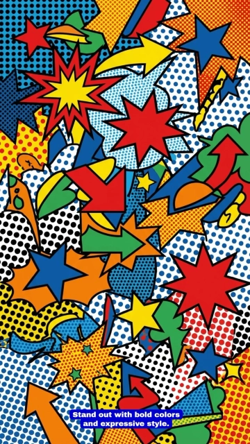 Free Pop Art Mobile Background Template to Edit Online