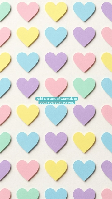 Free Hearts Mobile Background Template to Edit Online