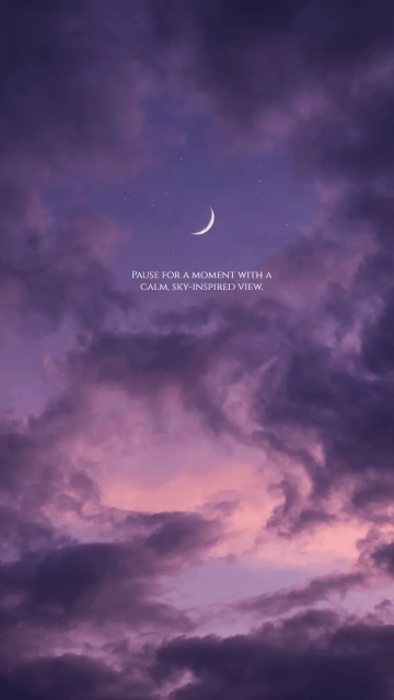 Free Purple Sky Mobile Background Template to Edit Online