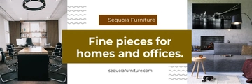 Free Furniture Store Email Header Template to Edit Online