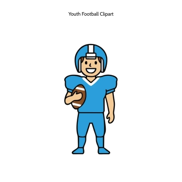 Free Youth Football Vector Clipart (PNG, SVG) to Edit Online