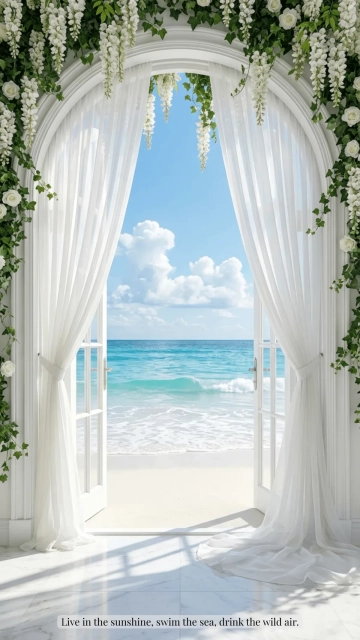 Free Beach Teams Background Template to Edit Online