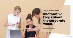 Free Corporate Blog Banner Template to Edit Online