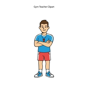 Free Gym Teacher Vector Clipart (PNG, SVG) to Edit Online