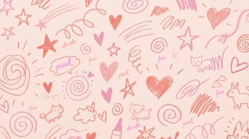 Free Fun Scribble Pink Background Template to Edit Online