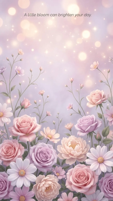 Free Pretty Flower Background Template to Edit Online