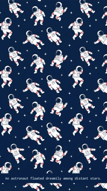 Free Astronaut Mobile Background Template to Edit Online