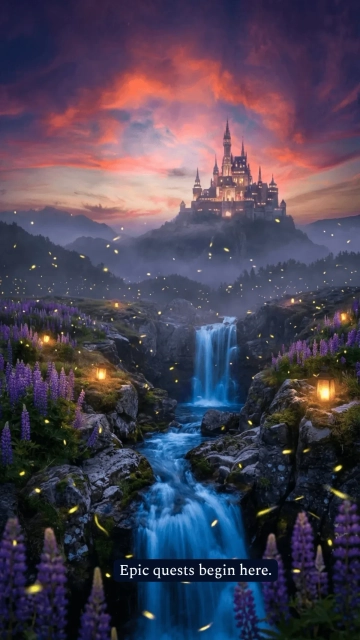 Free Fantasy Mobile Background Template to Edit Online