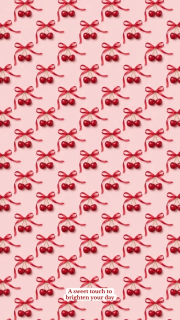 Free Red Cherry Mobile Background Template to Edit Online