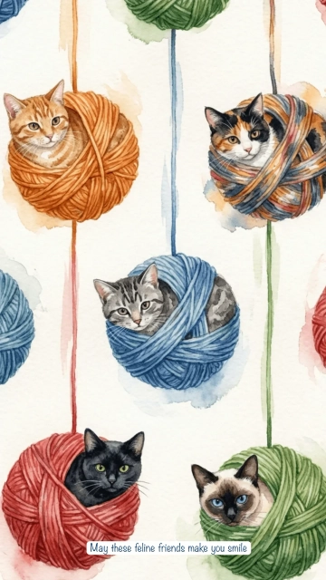 Free Cat Mobile Background Template to Edit Online