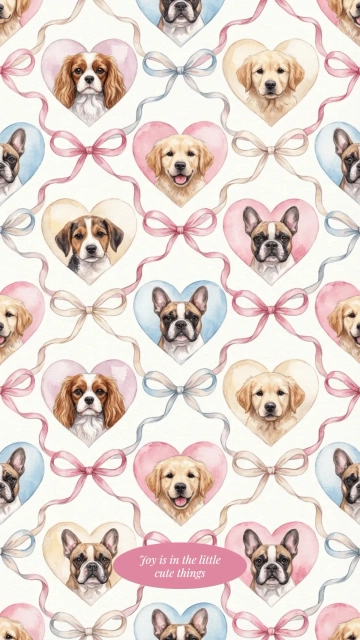 Free Dog Mobile Background Template to Edit Online