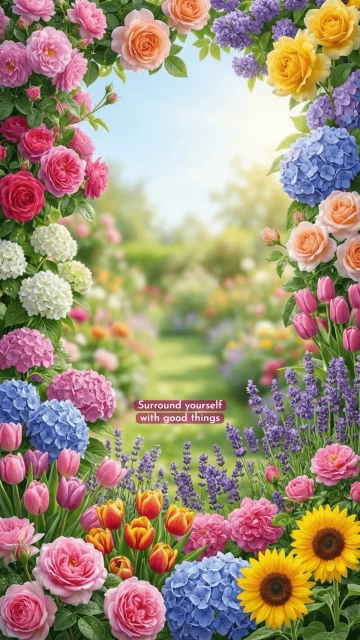 Free Flower Garden Background Template to Edit Online