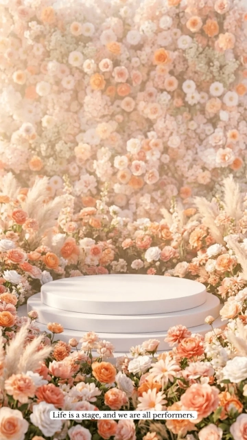 Free Stage Floral Background Template to Edit Online