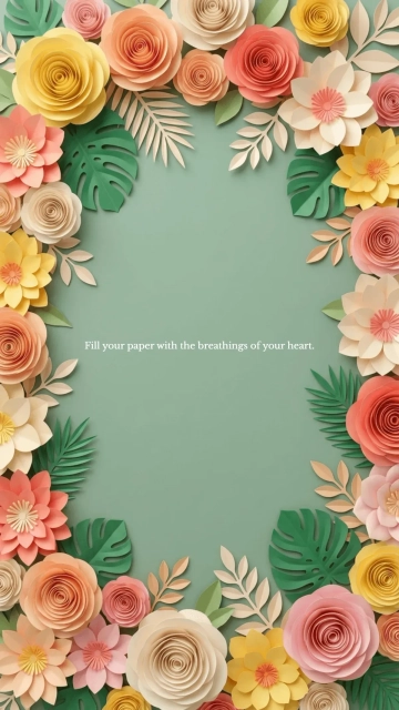 Free Flower Paper Background Template to Edit Online