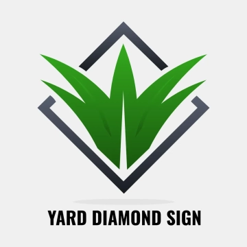 Free Yard Diamond Sign Clip Art Template to Edit Online