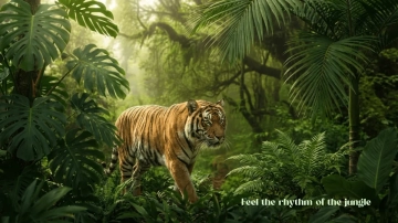 Free Jungle Vibe Green Background Template to Edit Online