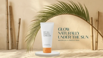 Free Beautiful Sand Texture Sunblock Background Template to Edit Online