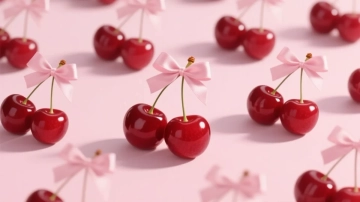Free Red Cherry Background Template to Edit Online