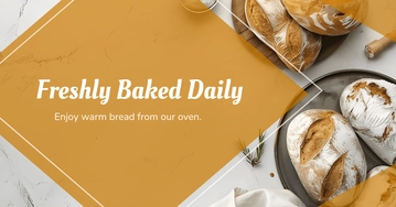 Free Baking Blog Banner Template to Edit Online
