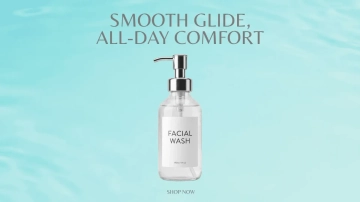 Free Beautiful Water Ripple Facial Wash Background Template to Edit Online