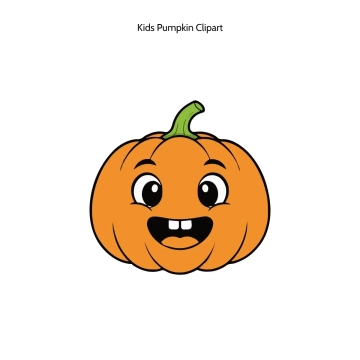 Free Kids Pumpkin Vector Clipart (PNG, SVG) to Edit Online