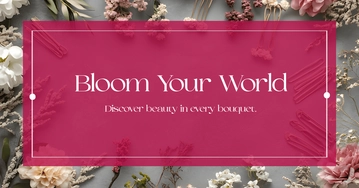 Free Floral Blog Banner Template to Edit Online