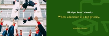Free University Email Header Template to Edit Online
