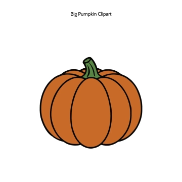 Free Big Pumpkin Vector Clipart (PNG, SVG) to Edit Online