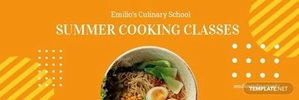 Free Cooking Class Email Header Template to Edit Online