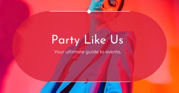 Free Party Blog Banner Template to Edit Online