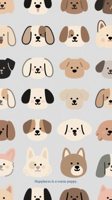 Free Cute Dog Iphone Background Template to Edit Online
