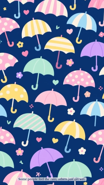 Free Colorful Rain Iphone Background Template to Edit Online