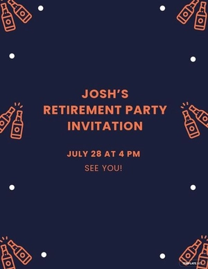 Retirement Invitation Flyer Template