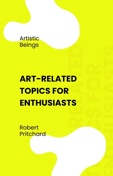 Free Art Wattpad Book Cover Template to Edit Online
