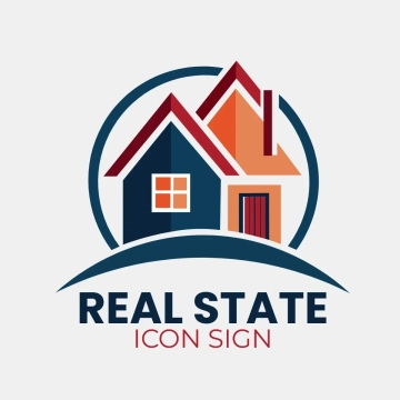 Free Real State Icon Sign Clip Art Template to Edit Online