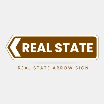 Free Real State Arrow Sign Clip Art Template to Edit Online
