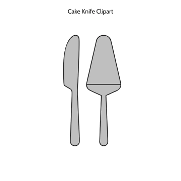 Free Cake Knife Vector Clipart (PNG, SVG) to Edit Online