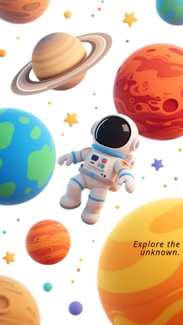 Free Astronaut Iphone Background Template to Edit Online