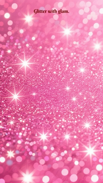 Free Pink Glitter Iphone Background Template to Edit Online