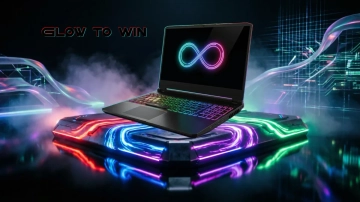 Free Gaming Laptop RGB Background Template to Edit Online