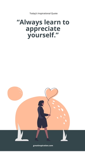 Free Inspirational Quote Whatsapp Post Template to Edit Online