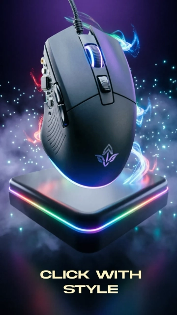 Free Gaming Mouse LED Background Template to Edit Online